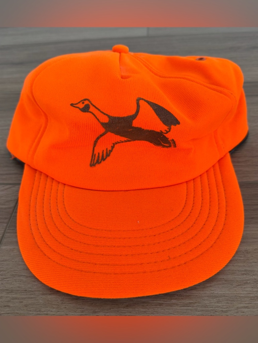 Vintage Orange Duck Hunter Hat Made in USA